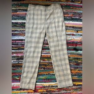 Straight platted trousers